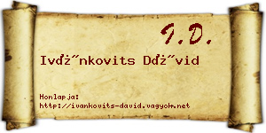 Ivánkovits Dávid névjegykártya